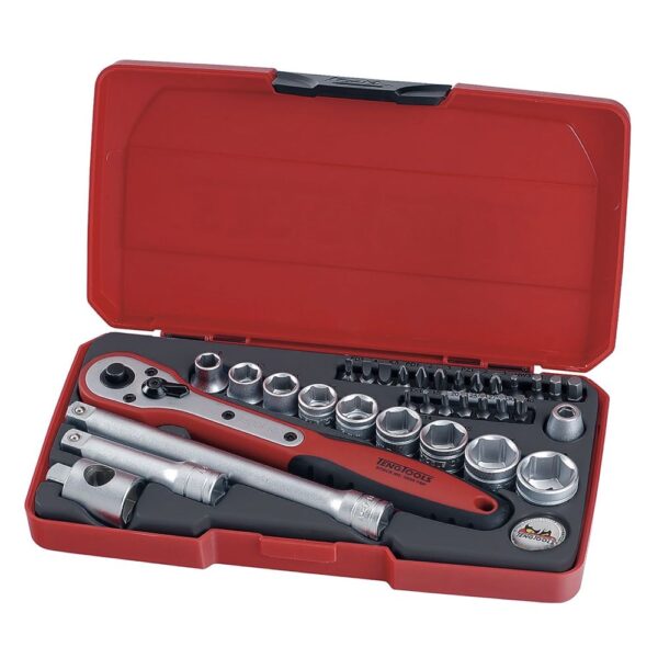 Teng Tools T3834 3/8 Inch Drive Socket Set