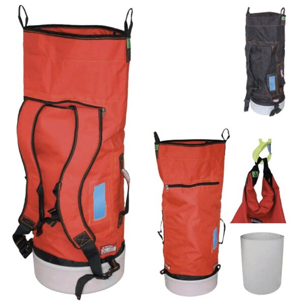 EMG 2787 Load-Rated Round Lifting Bag with Optional Backpack Function