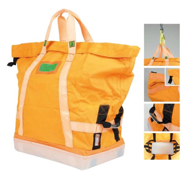 EMG 3982 Load-Rated Medium Rectangular Lifting Bag, Heavy Duty (Orange)